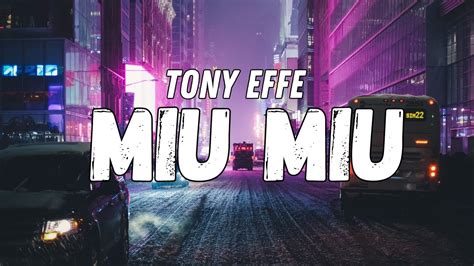 miu miu tony effe feat|Tony Effe .